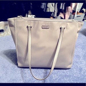 Kate Spade vinyl tote - taupe/beige